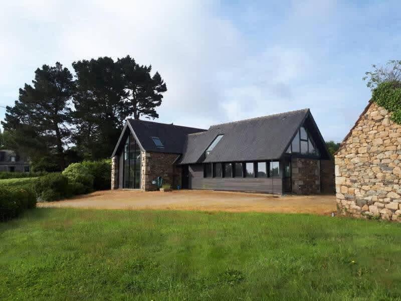 Large Farmhouse With Garden And Sea View For 8 People Locquenole Bagian luar foto